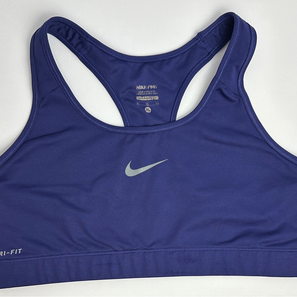 Nike Swoosh Purple Sports Bra XL Dri-fit